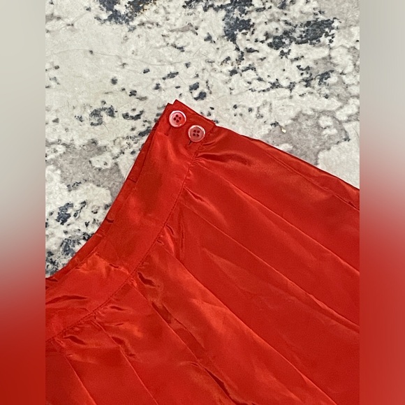 Liz Claiborne Skirt Size 6 Stunning Orange Color Beach Cruise Office Fun - Picture 7 of 13